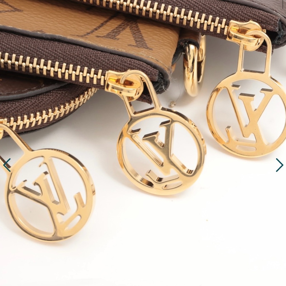 Louis Vuitton Brown and Tan Monogram Wristlet Trio - Picture 8 of 8